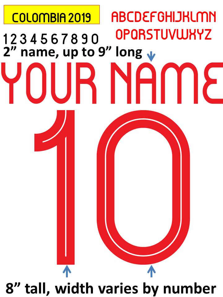 jersey name font style